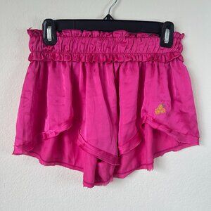 Free People Shorts Womens Small Ruffle Elastic Like Honey Cherry Embroidered S